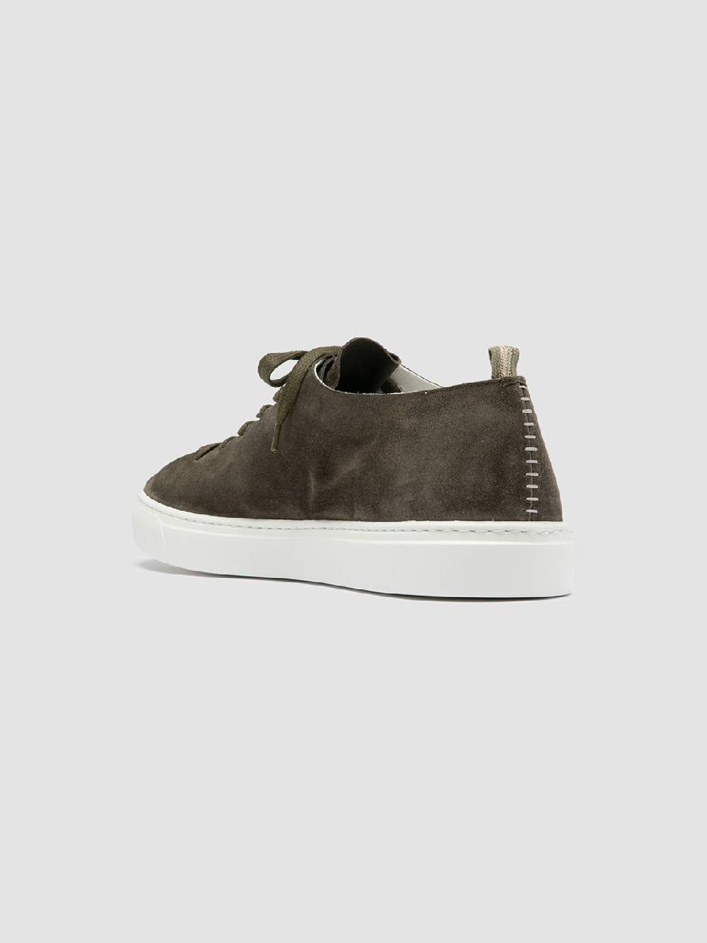 Officine Creative LEGGERA 001 Sneakers Basse in Pelle Scamosciata Verde Sconto di tempo limitato