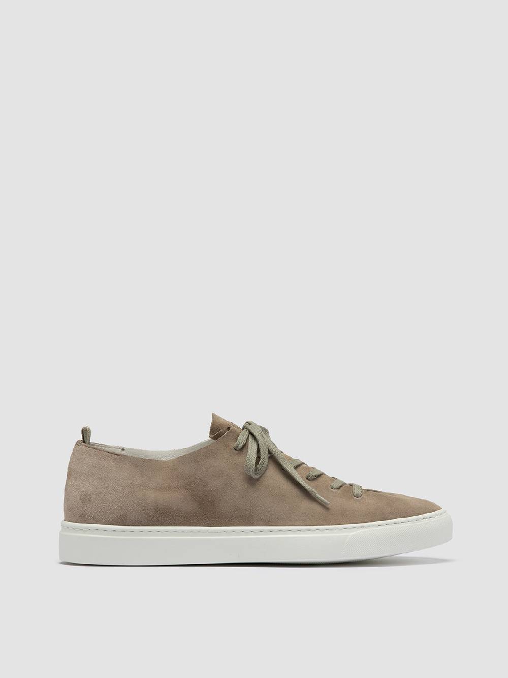 Officine Creative LEGGERA 001 Sneakers Basse in Pelle Scamosciata Tortora Negozio online di fabbrica