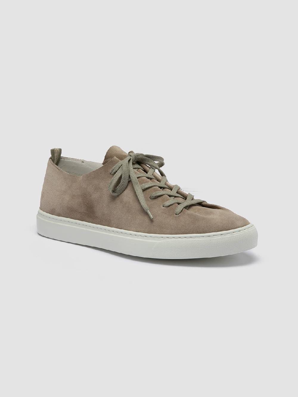 Officine Creative LEGGERA 001 Sneakers Basse in Pelle Scamosciata Tortora Negozio online di fabbrica