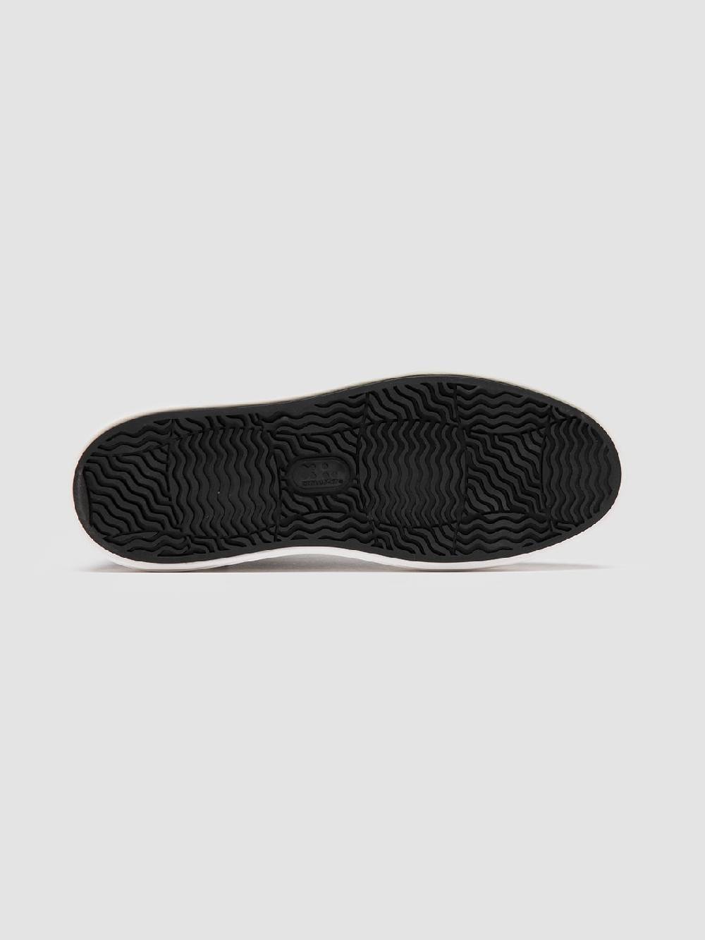 Officine Creative LEISURE 001 Sneaker Basse in Pelle Nera Prezzo di fabbrica