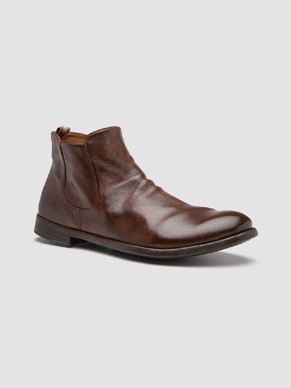 Officine Creative ARC 514 Stivaletti in Pelle Marrone Smaltimento dello stoccaggio
