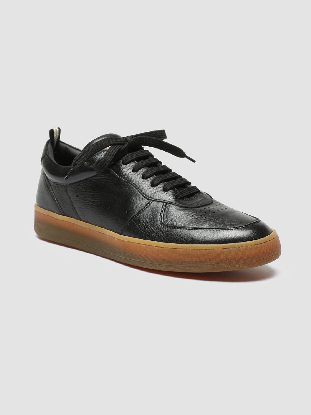 Officine Creative ASSET 001 Sneakers in Pelle Nera Grandi sconti