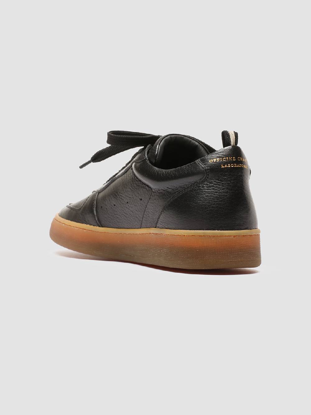 Officine Creative ASSET 001 Sneakers in Pelle Nera Grandi sconti