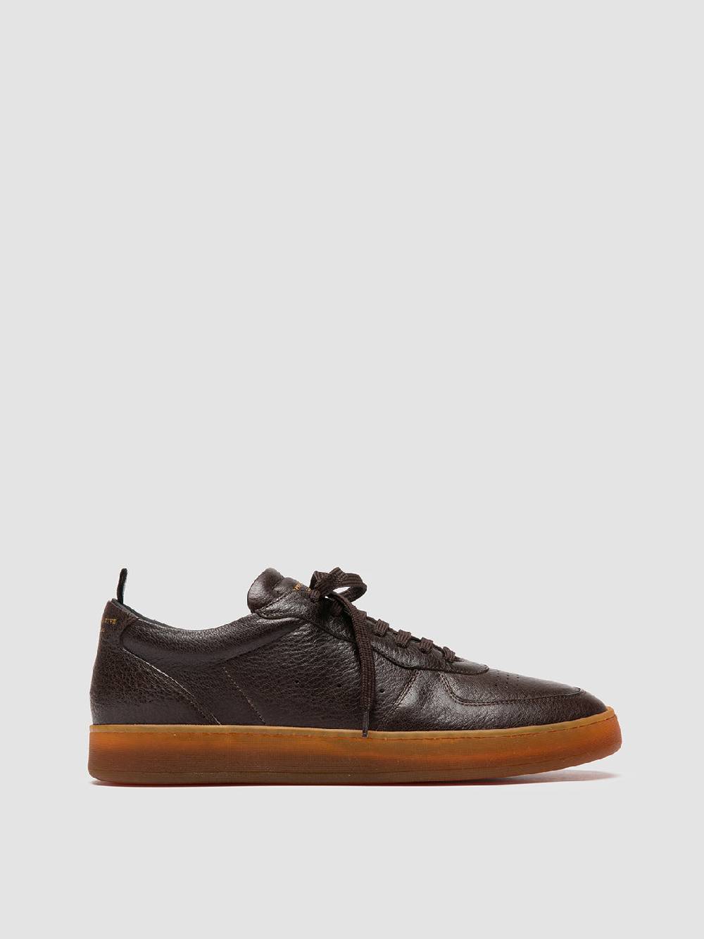Officine Creative ASSET 001 Sneaker Basse in Pelle Marrone Nuovi prodotti