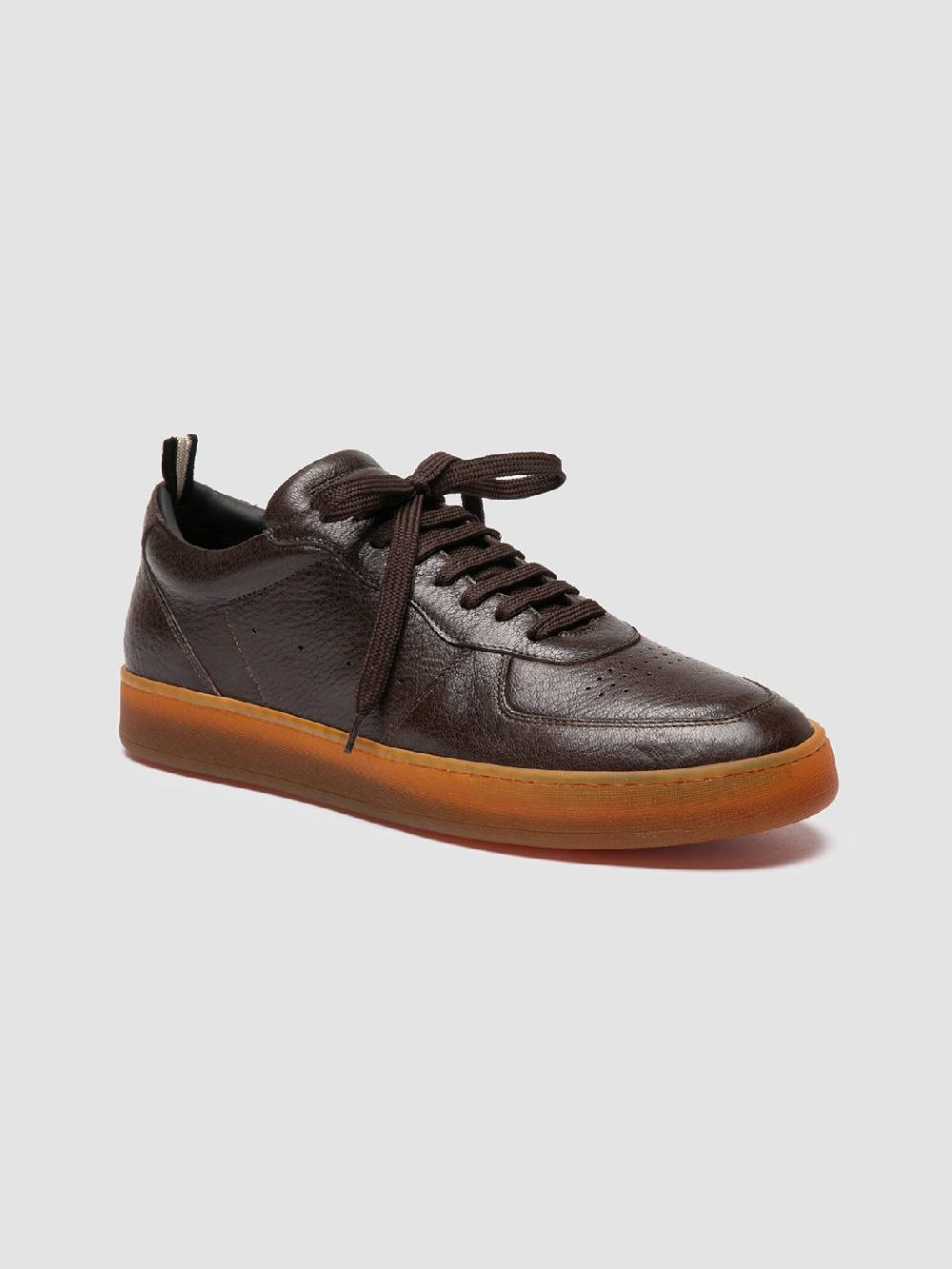 Officine Creative ASSET 001 Sneaker Basse in Pelle Marrone Nuovi prodotti