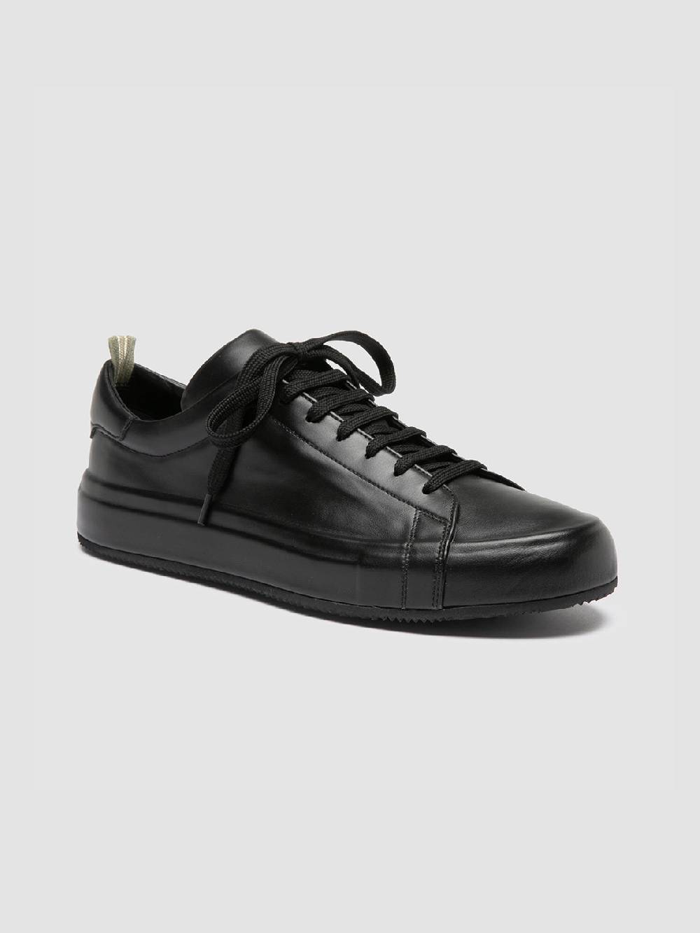 Officine Creative EASY 001 Sneakers Basse in Pelle Nera Offerte stagionali
