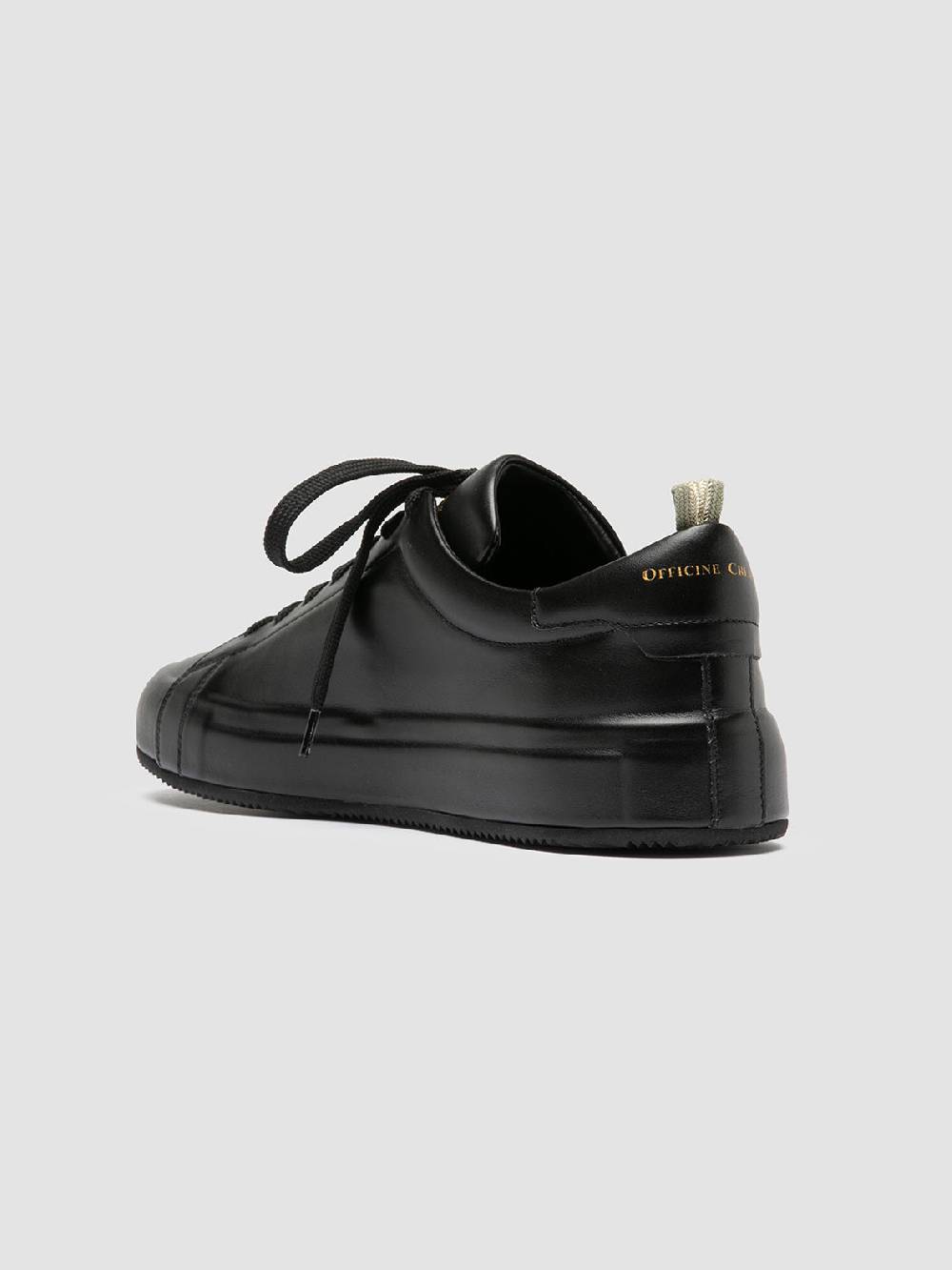 Officine Creative EASY 001 Sneakers Basse in Pelle Nera Offerte stagionali