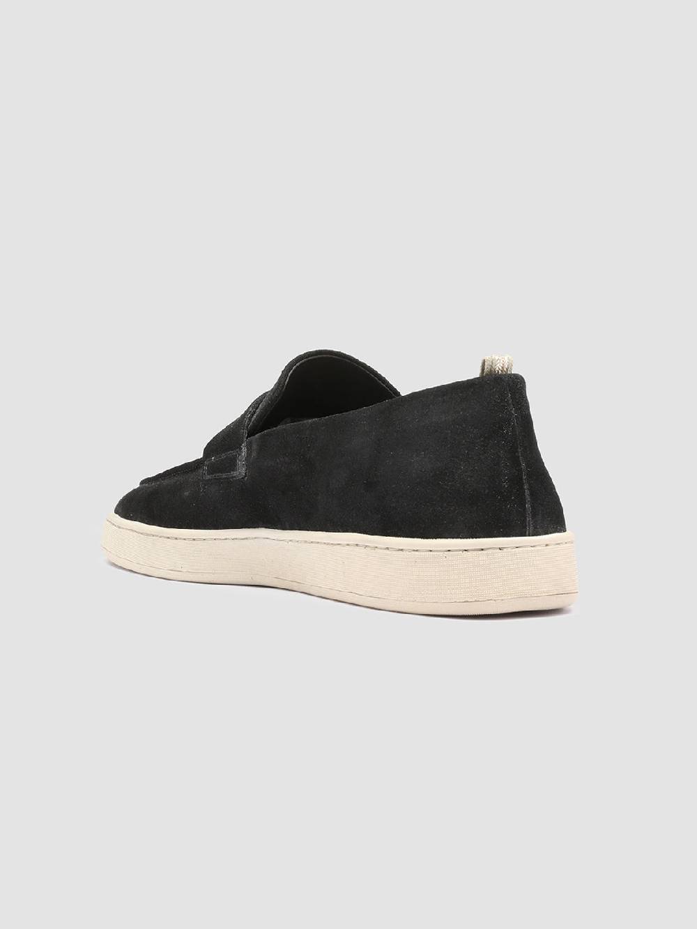 Officine Creative HERBIE 001 Mocassini Penny Loafer in Pelle Scamosciata Nera Offerte giornaliere