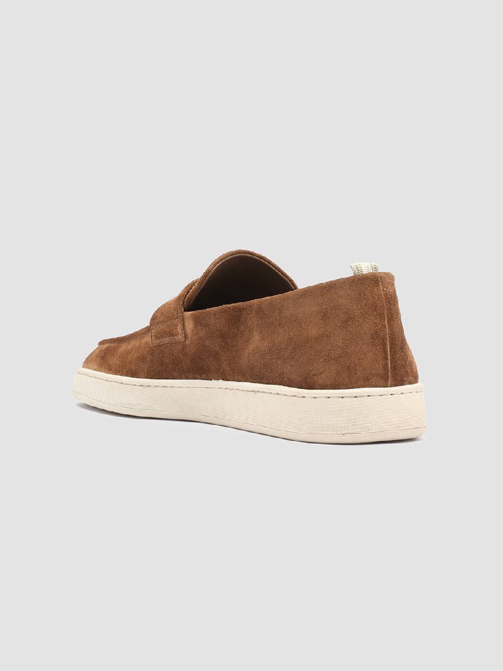 Officine Creative HERBIE 001 Mocassini Penny Loafer in Pelle Scamosciata Marrone Offerte speciali