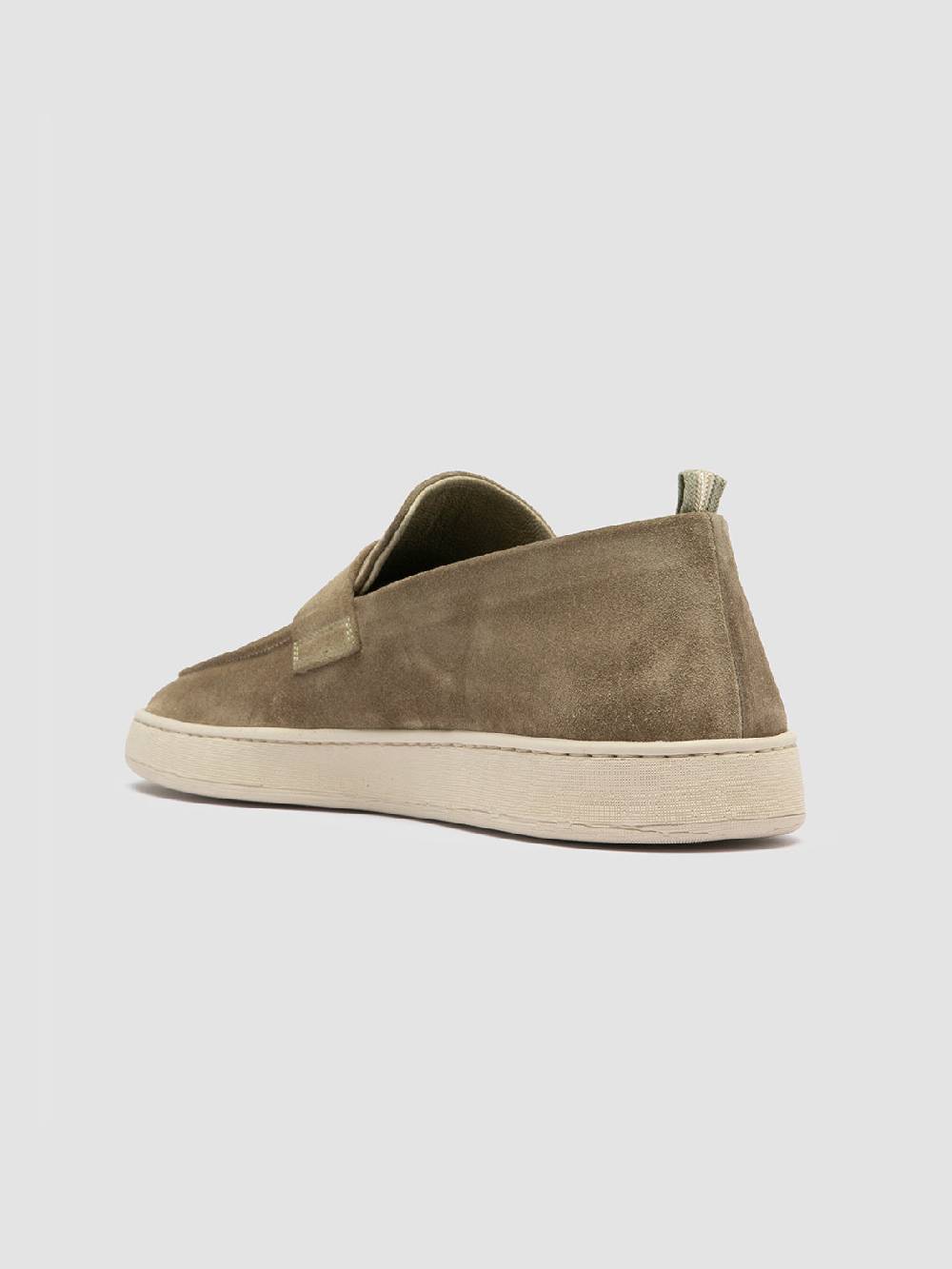 Officine Creative HERBIE 001 Mocassini Penny Loafer in Pelle Scamosciata Tortora Enormi risparmi