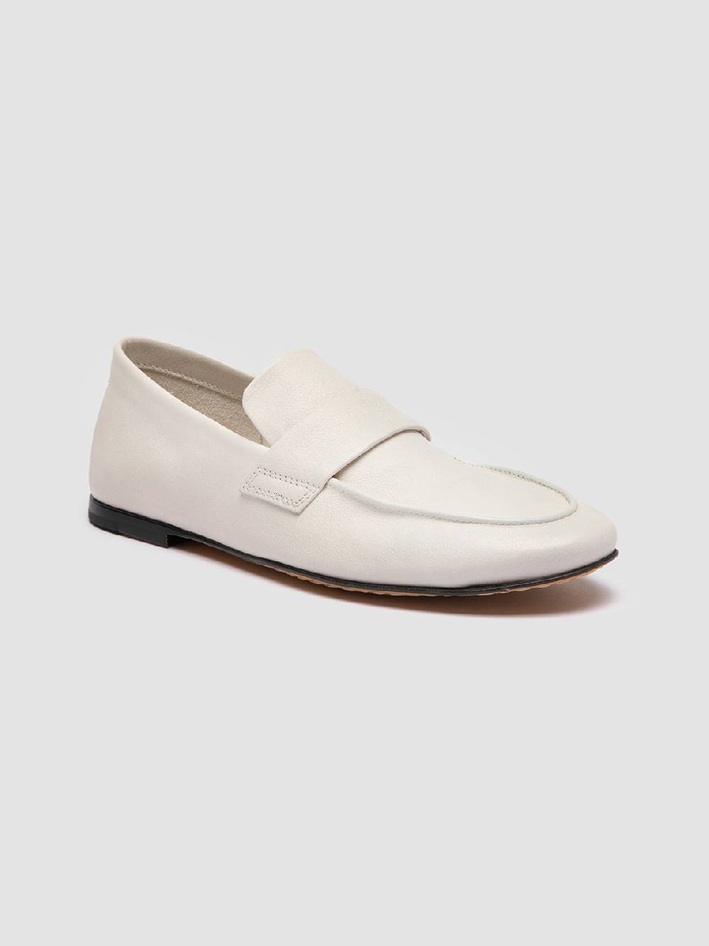 Officine Creative BLAIR 001 Mocassini in Pelle Bianca Sconti VIP