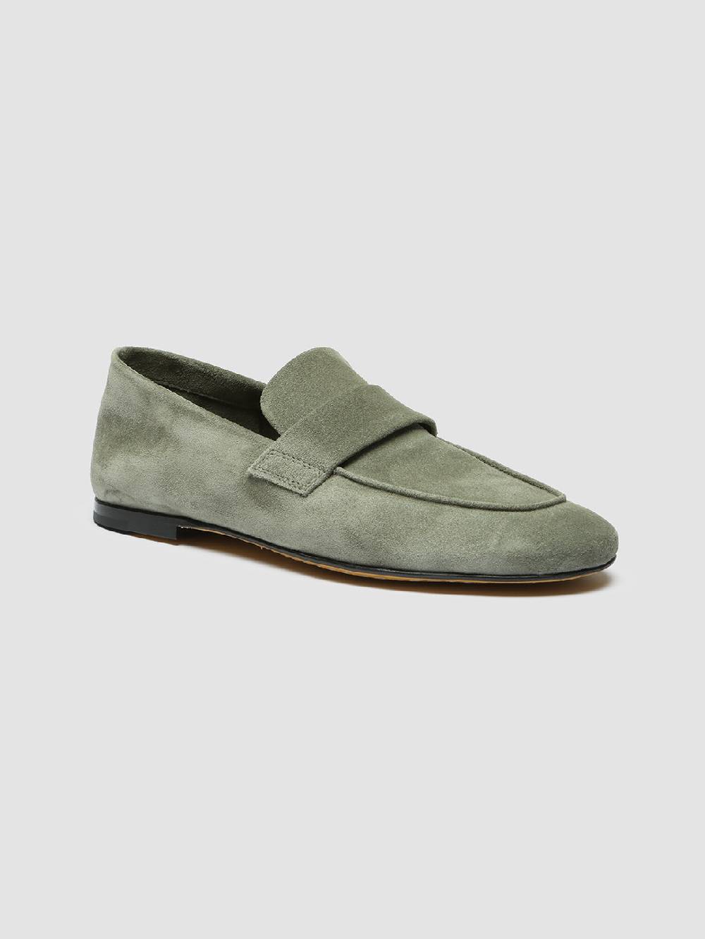 Officine Creative BLAIR 001 Mocassini in Pelle Scamosciata Verde Offerta settimanale