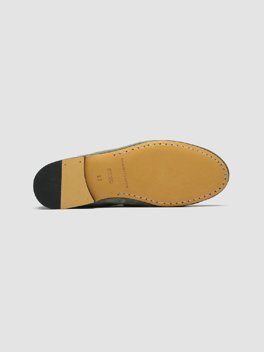 Officine Creative BLAIR 001 Mocassini in Pelle Scamosciata Verde Offerta settimanale