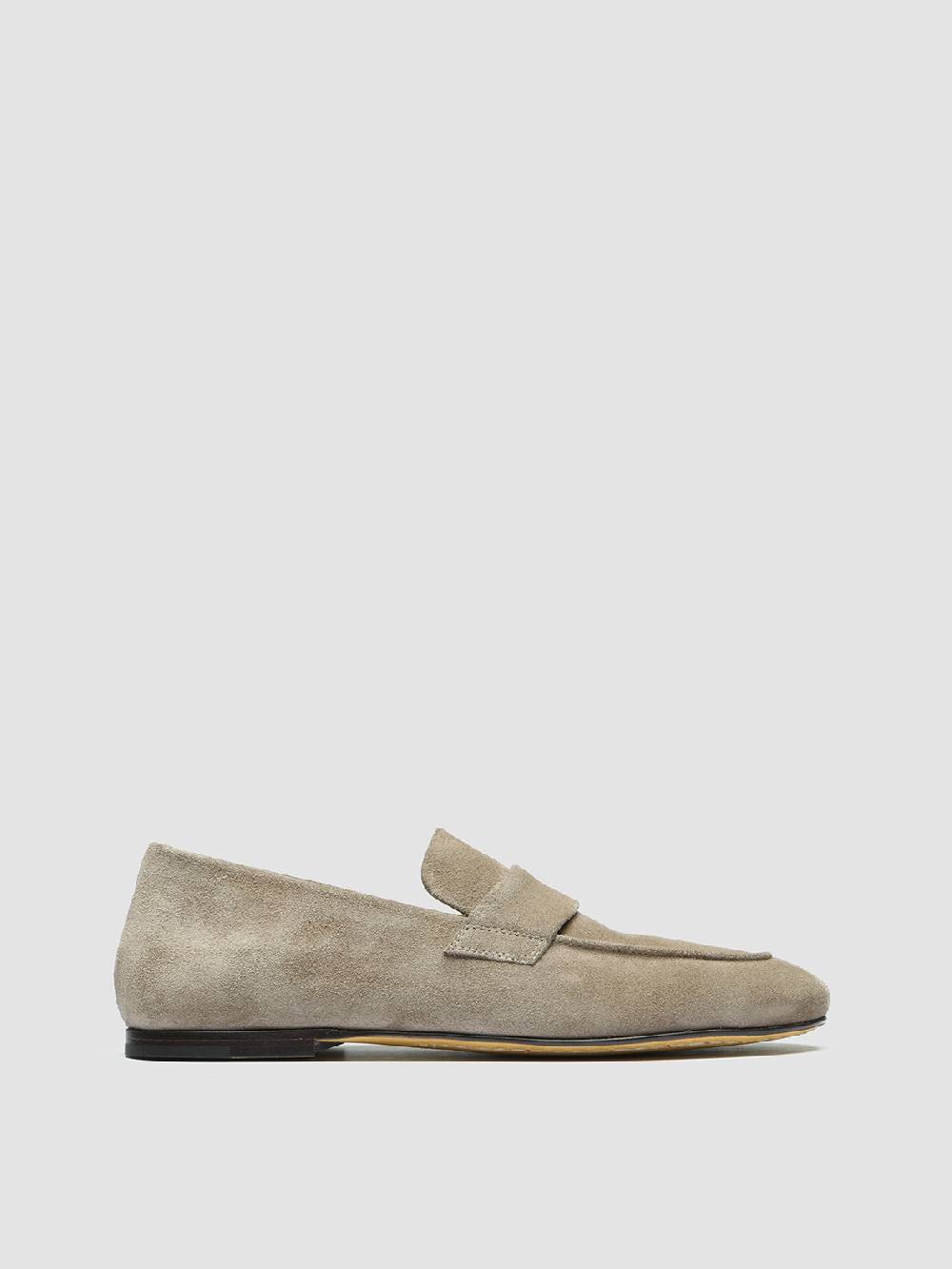 Officine Creative BLAIR 001 Mocassini in Pelle Scamosciata Tortora Ritorno libero