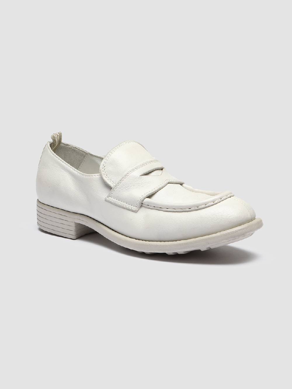 Officine Creative CALIXTE 020 Mocassini in Pelle Bianca Latest stili