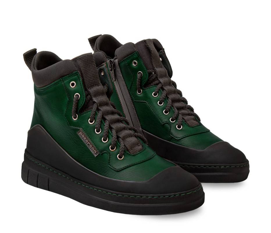 Pakerson STIVALETTO APUANE PELLE VERDE INTENSO Consegna Veloce