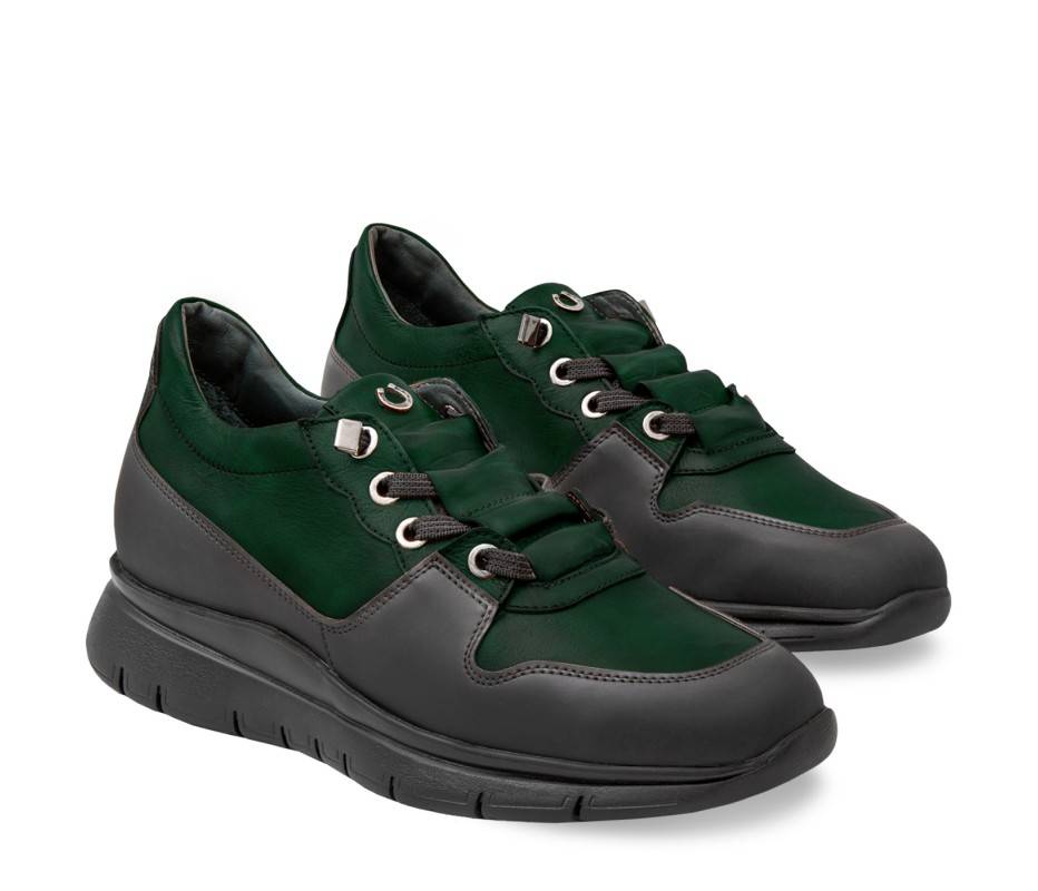 Pakerson SNEAKER AMIATA PELLE VERDE INTENSO Vendita Economica