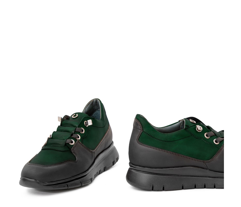 Pakerson SNEAKER AMIATA PELLE VERDE INTENSO Vendita Economica