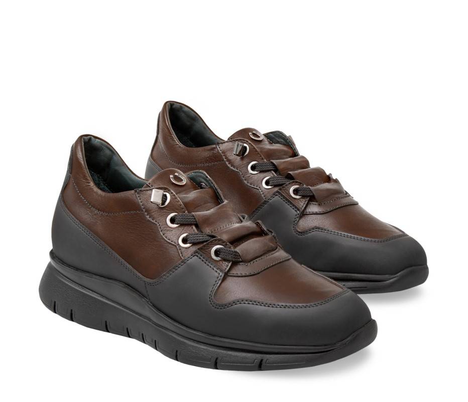 Pakerson SNEAKER AMIATA PELLE CIOCCOLATO Saldi Di Fabbrica