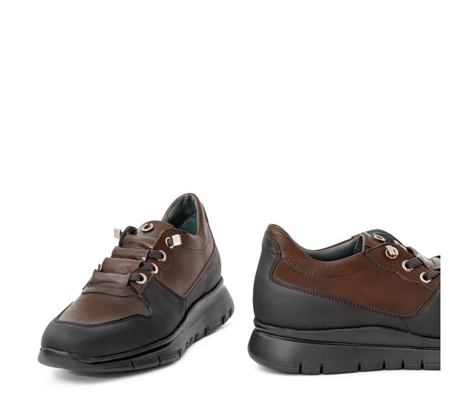 Pakerson SNEAKER AMIATA PELLE CIOCCOLATO Saldi Di Fabbrica