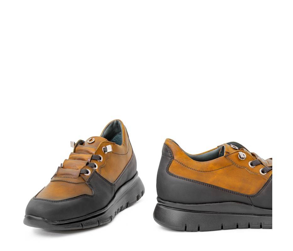 Pakerson SNEAKER AMIATA PELLE GIALLO SENAPE Vendite Flash