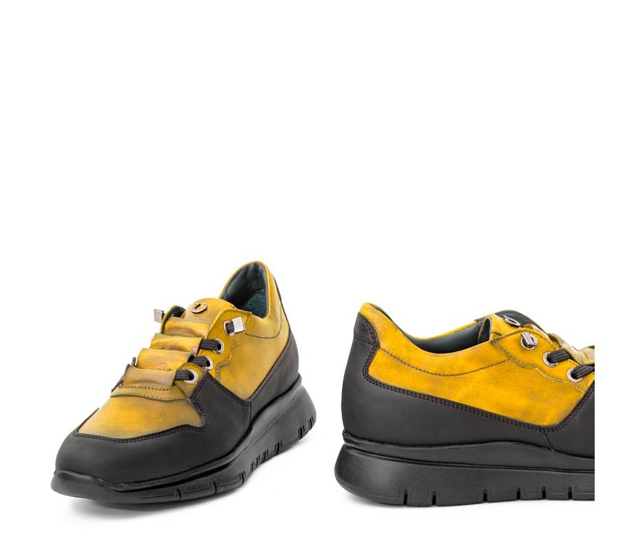 Pakerson SNEAKER AMIATA PELLE GIALLA Negozio