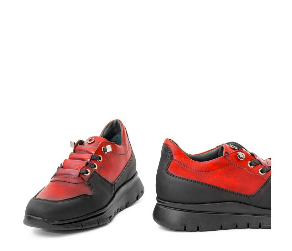 Pakerson SNEAKER AMIATA PELLE ROSSA Moda