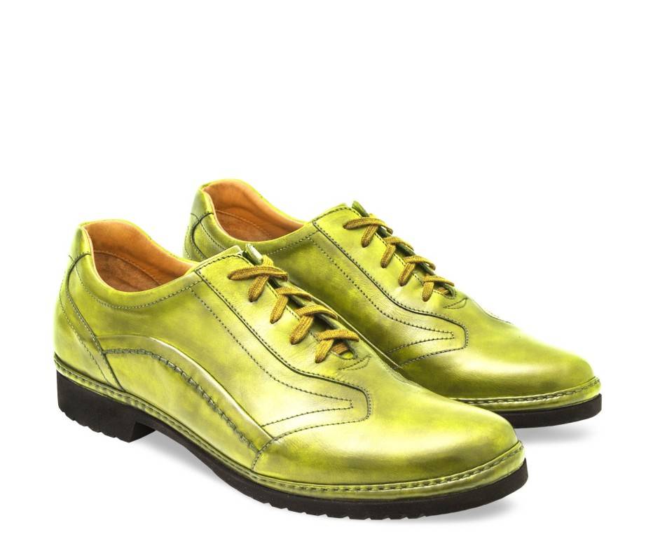 Pakerson DERBY PIENZA PELLE VERDE PISTACCHIO Offerta per la Festa della Mamma