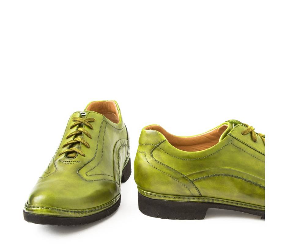 Pakerson DERBY PIENZA PELLE VERDE PISTACCHIO Offerta per la Festa della Mamma