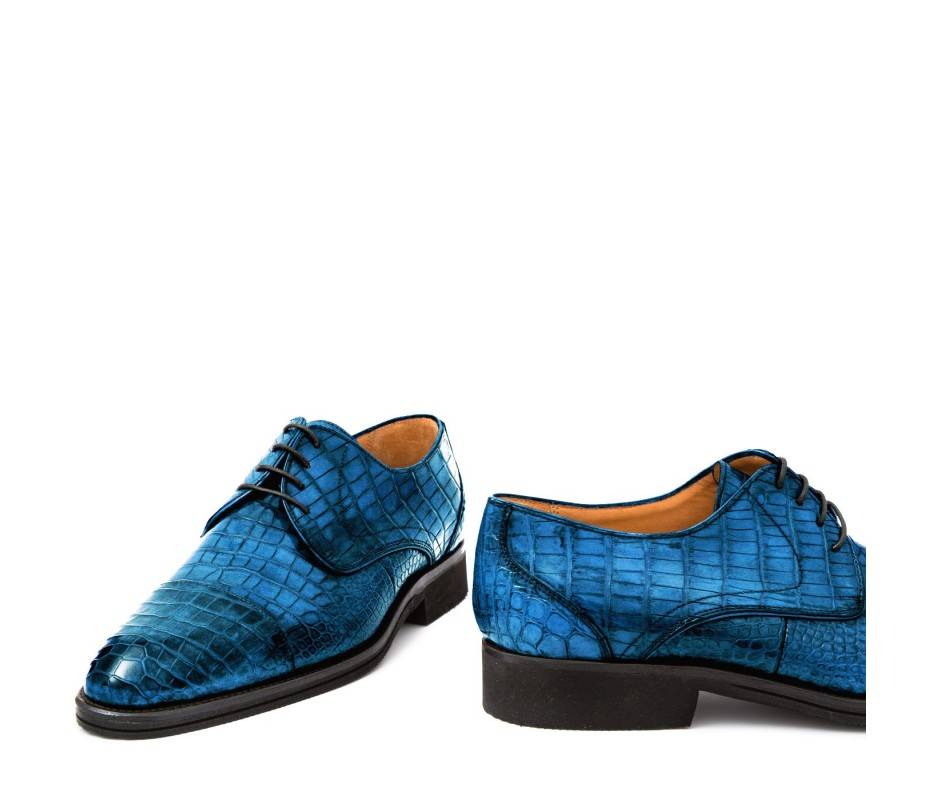 Pakerson DERBY FIRENZE ALLIGATORE AZZURRO BAY Offerta San Valentino