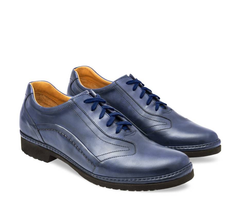 Pakerson DERBY PIENZA PELLE BLU NAVY Offerta temporanea
