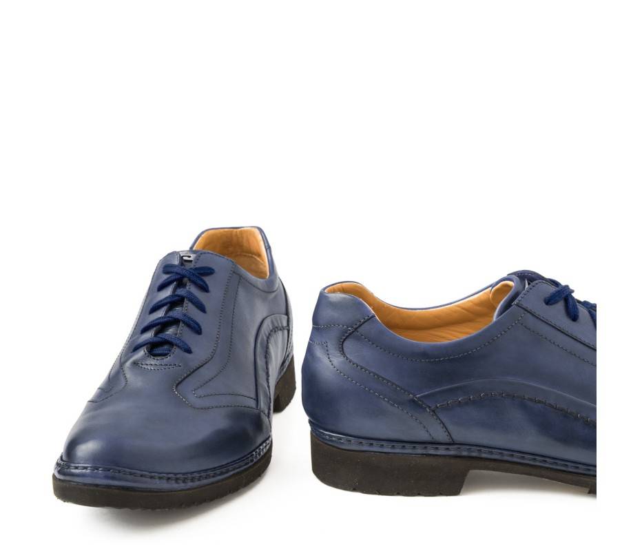 Pakerson DERBY PIENZA PELLE BLU NAVY Offerta temporanea