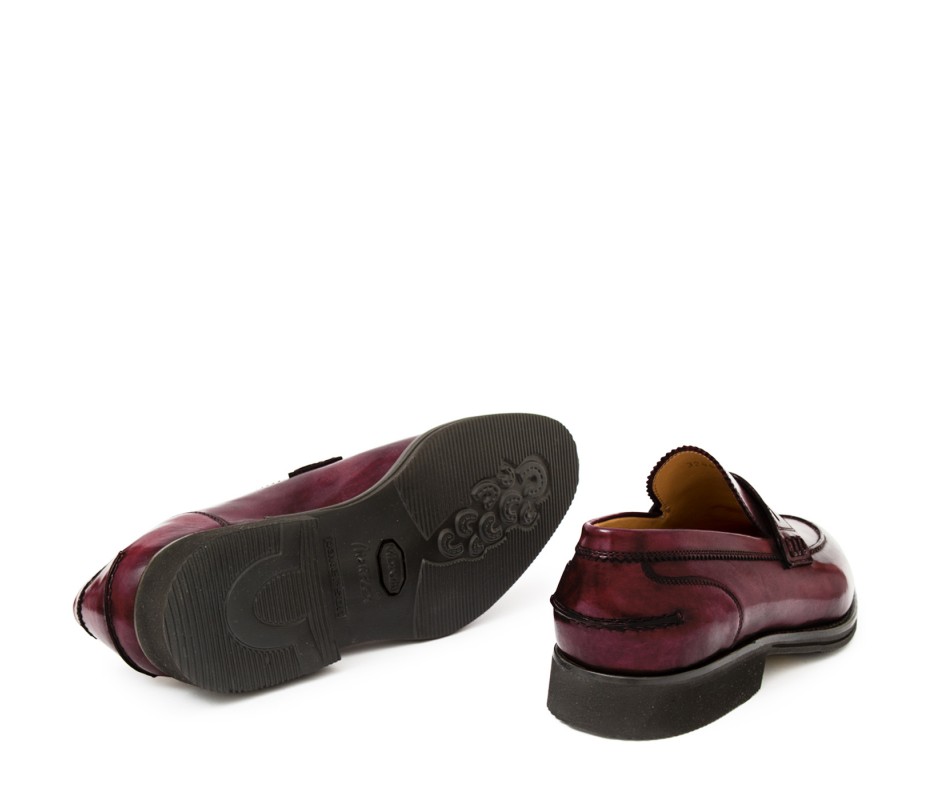 Pakerson MOCASSINO LUCCA PELLE BORDEAUX VINO Liquidazione