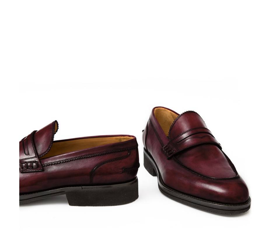 Pakerson MOCASSINO LUCCA PELLE BORDEAUX VINO Liquidazione
