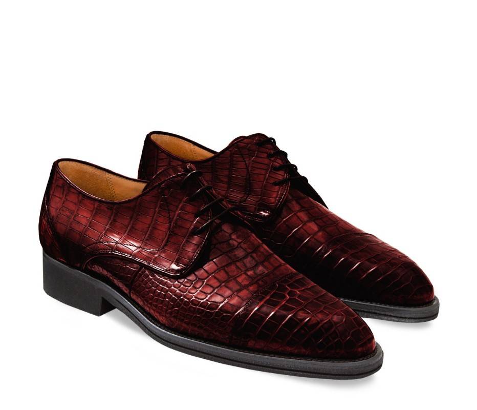 Pakerson DERBY FIRENZE ALLIGATORE BORDEAUX VINO Offerte speciali