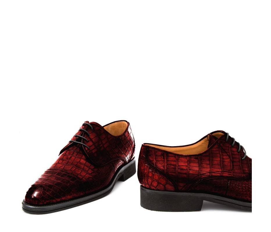 Pakerson DERBY FIRENZE ALLIGATORE BORDEAUX VINO Offerte speciali