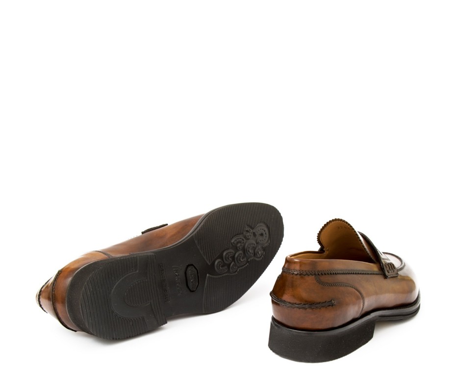 Pakerson MOCASSINO LUCCA PELLE MARRONE TIMBER Ritorno libero