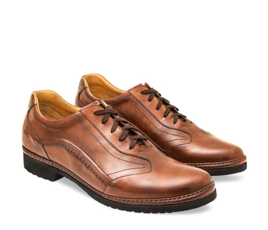 Pakerson DERBY PIENZA PELLE MARRONE TAN Rilascio limitato