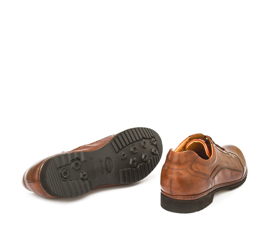 Pakerson DERBY PIENZA PELLE MARRONE TAN Rilascio limitato