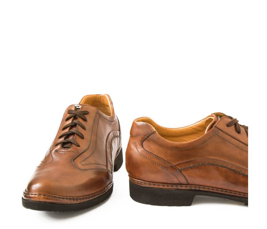 Pakerson DERBY PIENZA PELLE MARRONE TAN Rilascio limitato