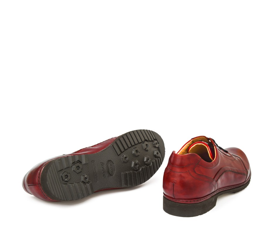 Pakerson DERBY PIENZA PELLE ROSSO BORDEAUX Ultimi due giorni