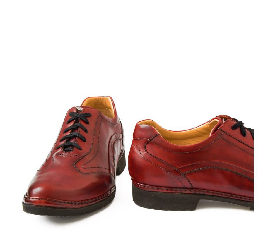 Pakerson DERBY PIENZA PELLE ROSSO BORDEAUX Ultimi due giorni