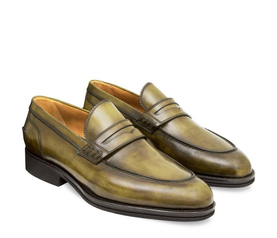 Pakerson MOCASSINO LUCCA PELLE VERDE OLIVA Fino al 50% di sconto