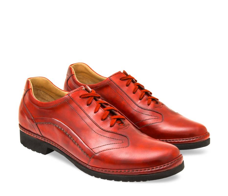 Pakerson DERBY PIENZA PELLE ROSSA Fino al 60% di sconto