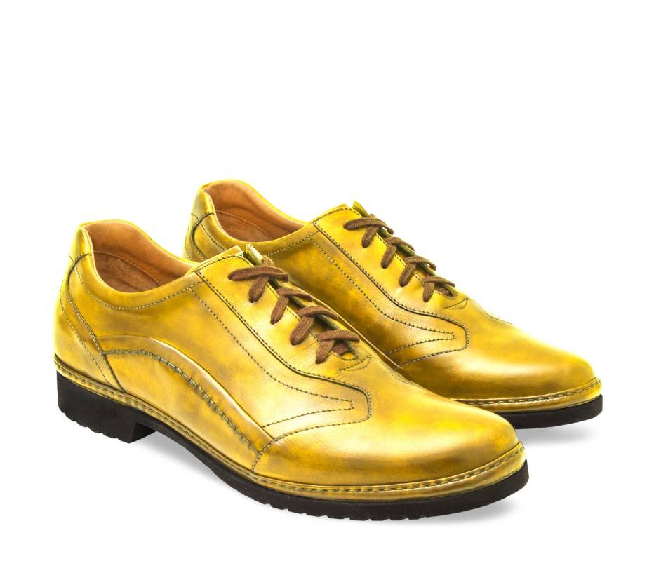 Pakerson DERBY PIENZA PELLE GIALLA Super sconto
