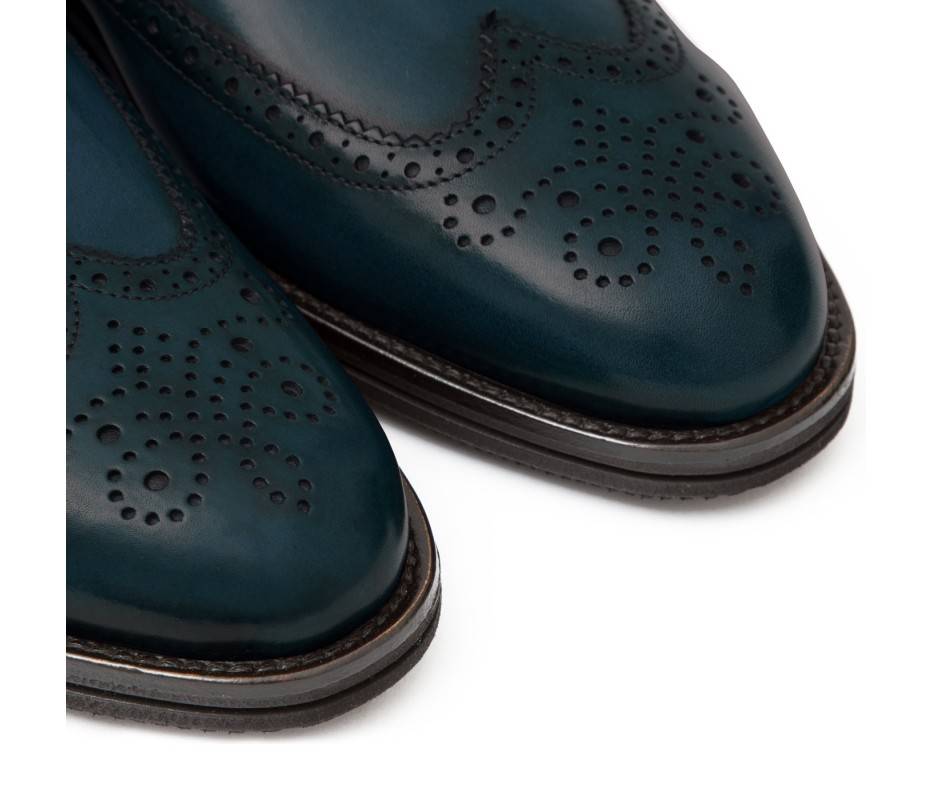Pakerson DOPPIA FIBBIA SIENA PELLE BLU ISLAND 50% di sconto con spedizione gratuita