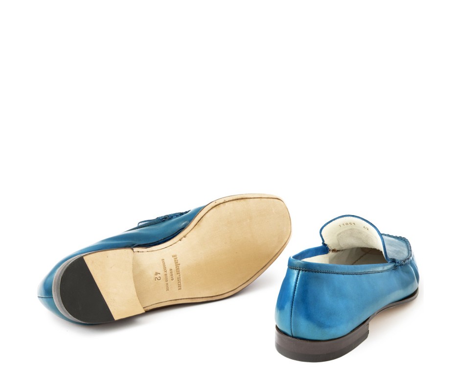 Pakerson MOCASSINO CERRETO PELLE AZZURRO CIELO Officina