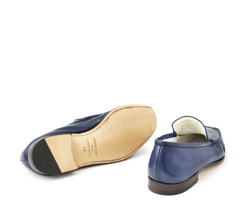 Pakerson MOCASSINO CERRETO PELLE BLU NAVY Black Friday Prezzi