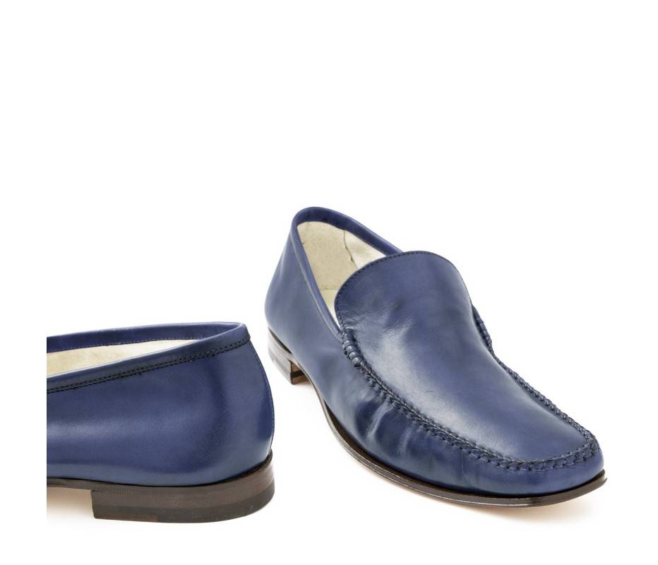 Pakerson MOCASSINO CERRETO PELLE BLU NAVY Black Friday Prezzi