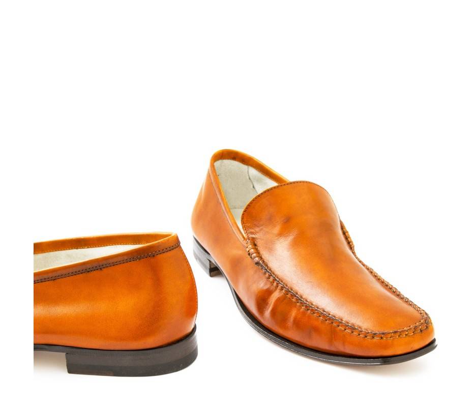 Pakerson MOCASSINO CERRETO PELLE ARANCIO Sottocosto